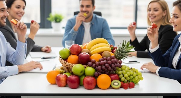 La livraison de panier de fruits au travail : une pause fraîcheur pour vos équipes
